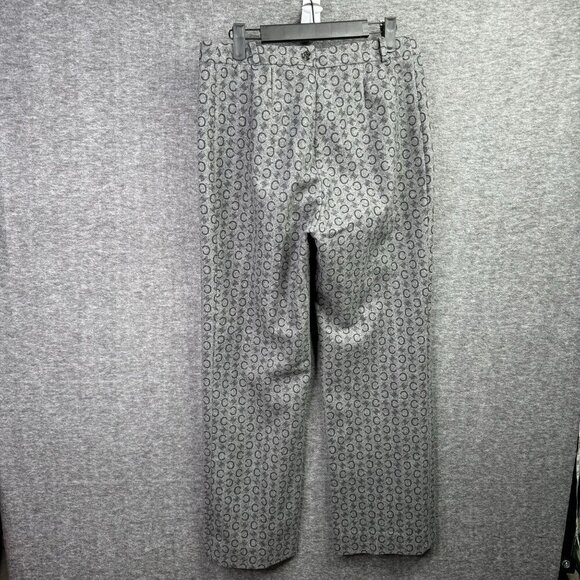Non-branded Vintage C Logo Monogram‎ Gray faux wool Womens Pants Size 30x29 - Picture 2 of 8